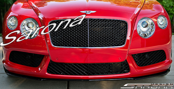 Custom Bentley GT  Coupe & Convertible Front Add-on Lip (2012 - 2014) - $790.00 (Part #BT-005-FA)